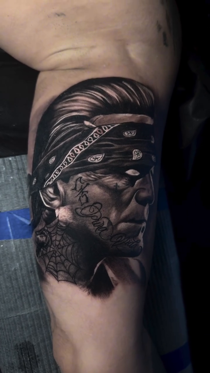 Tattoo by @benzo_ink — realism, black_and_grey