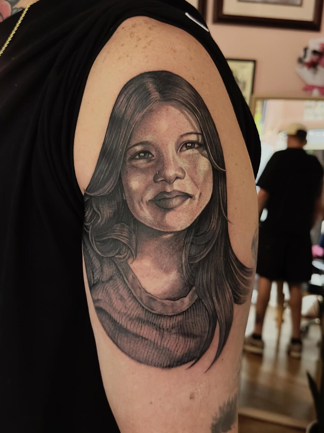 Tattoo by @langley_osborn — black_and_grey, realism