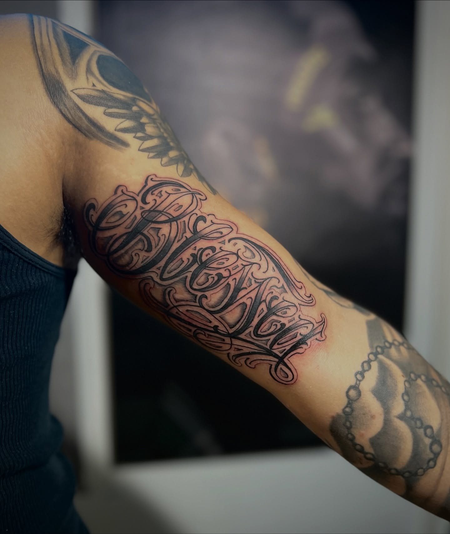 Tattoo by @inkofmine_byleo — lettering_script