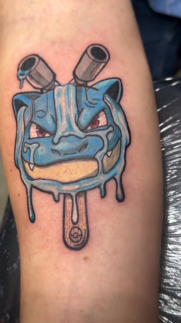 Tattoo by @zenaf_ink — anime, trash_polka