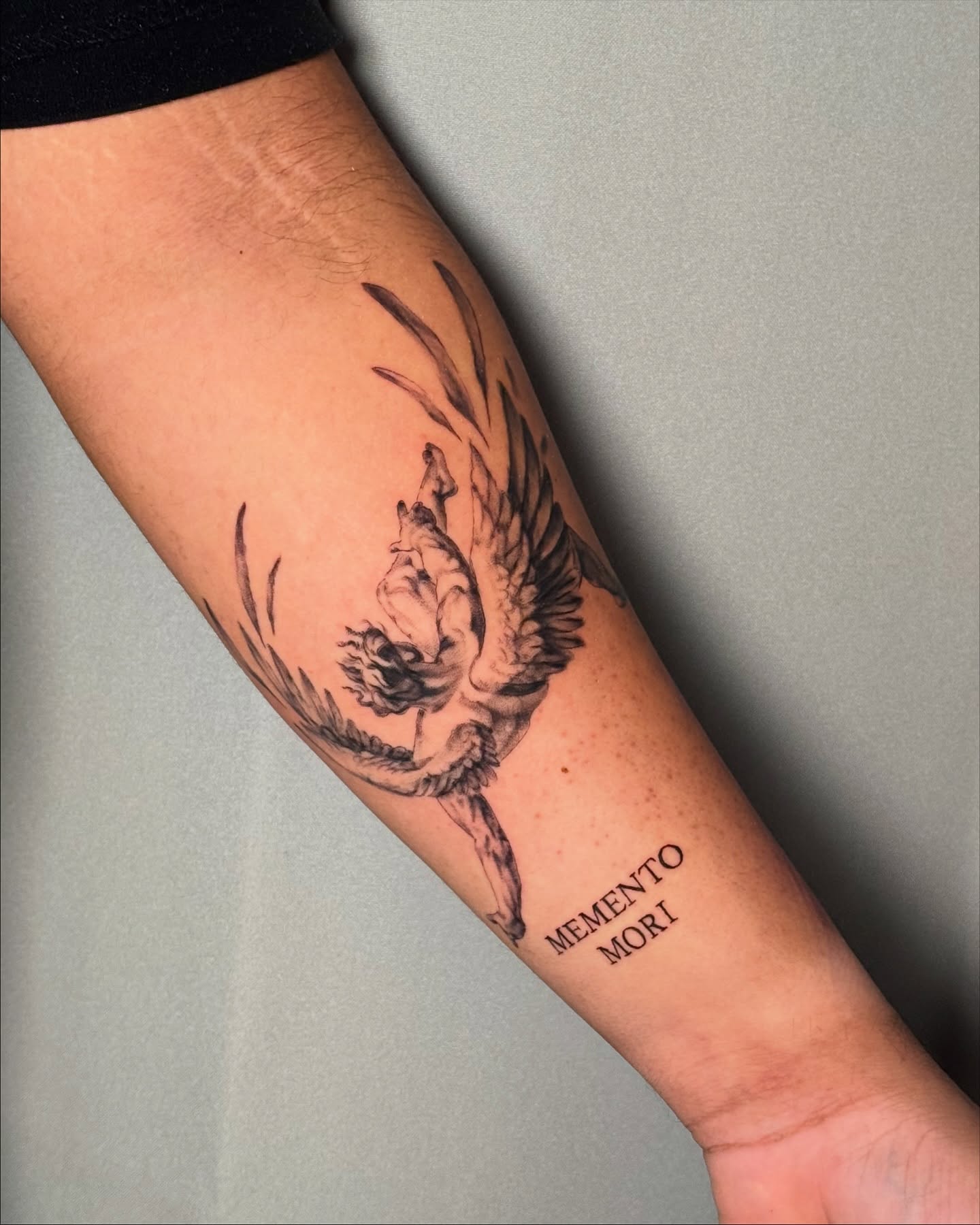 Tattoo by @the.jujueffect — black_and_grey