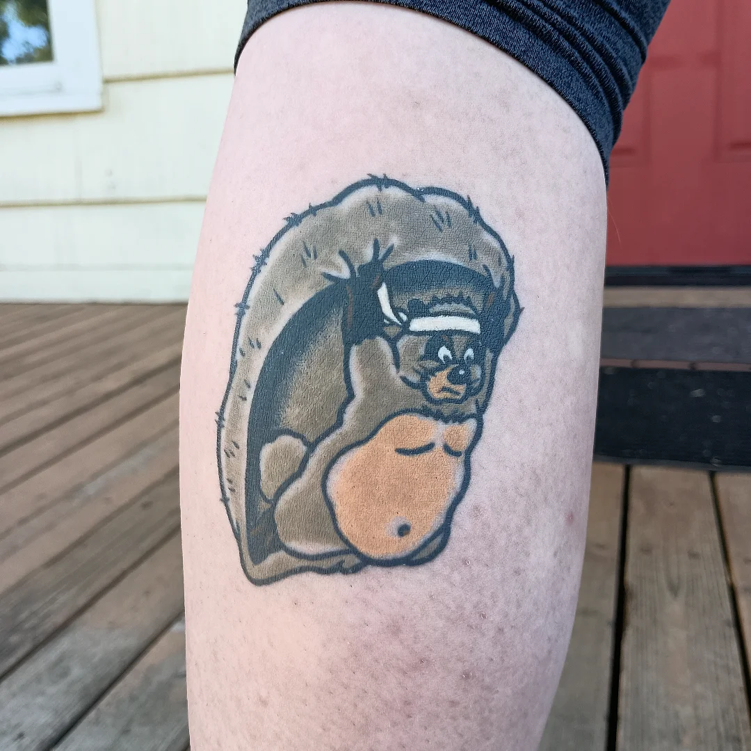 Tattoo by @mister_perks — dotwork