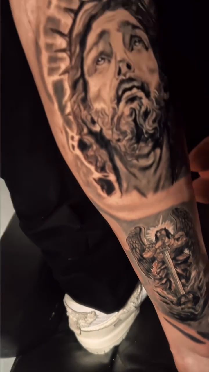 Tattoo by @m_kytattoo — realism, black_and_grey