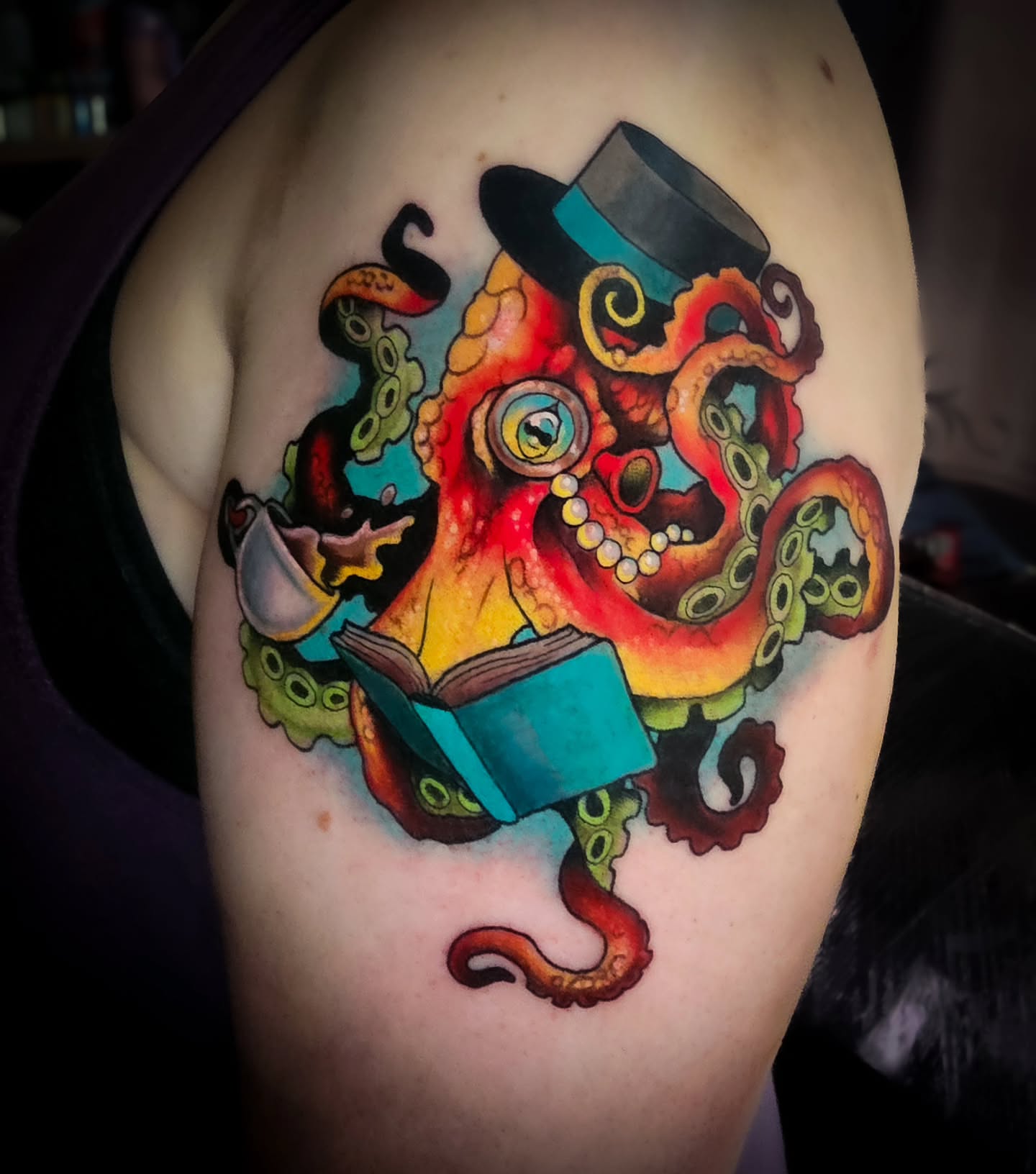 Tattoo by @squiddiepop — new_school, illustrative