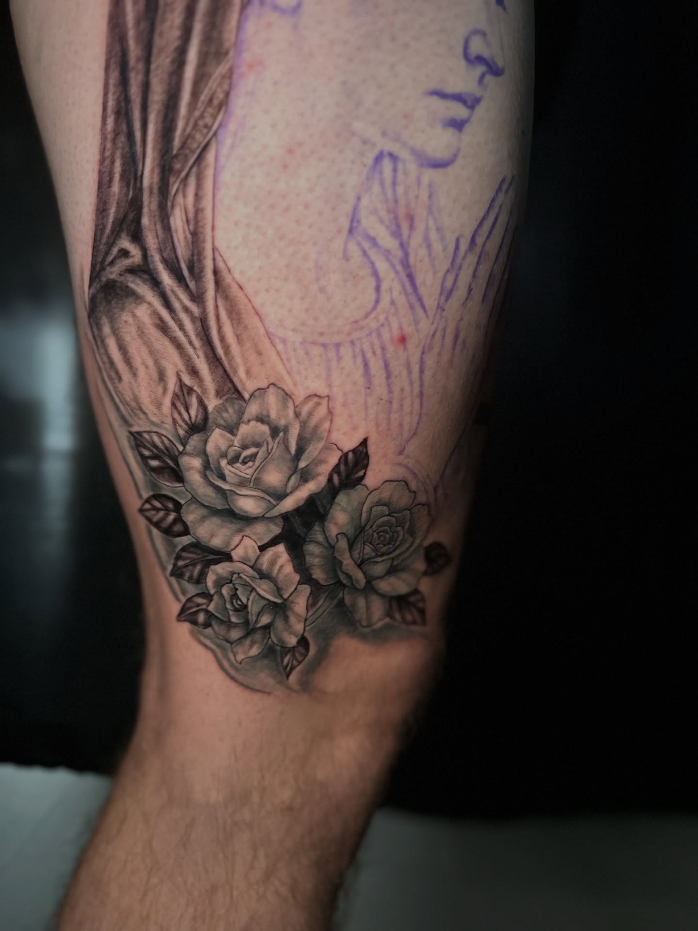 Tattoo by @hectorag_tattoo — black_and_grey