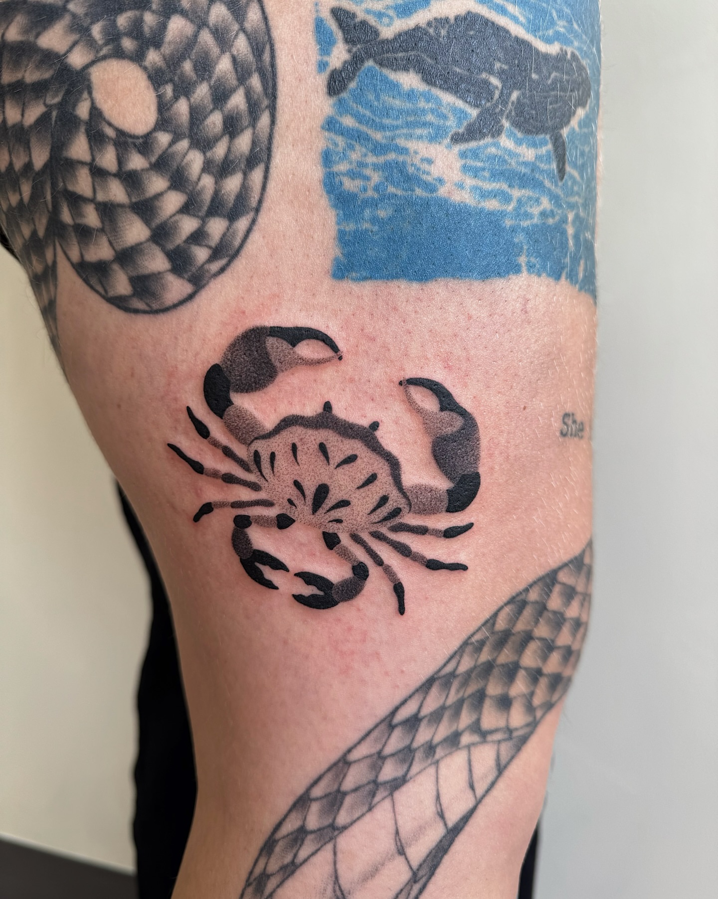 Tattoo by @julesrose.tattoos — black_and_grey