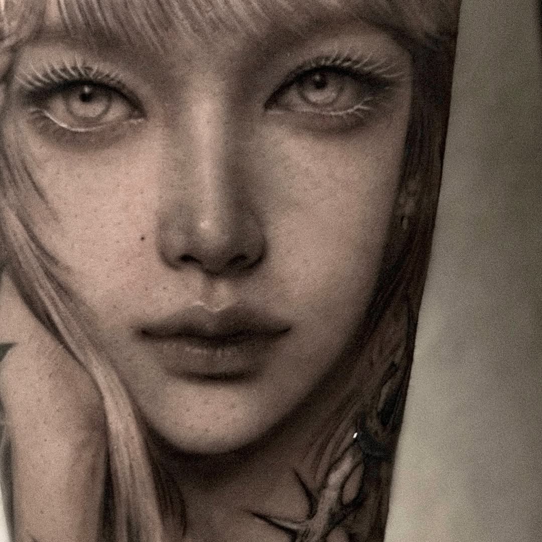 Tattoo by @tattooel_light — realism, black_and_grey