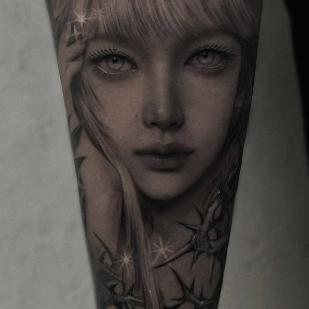 Tattoo by @tattooel_light — realism, black_and_grey