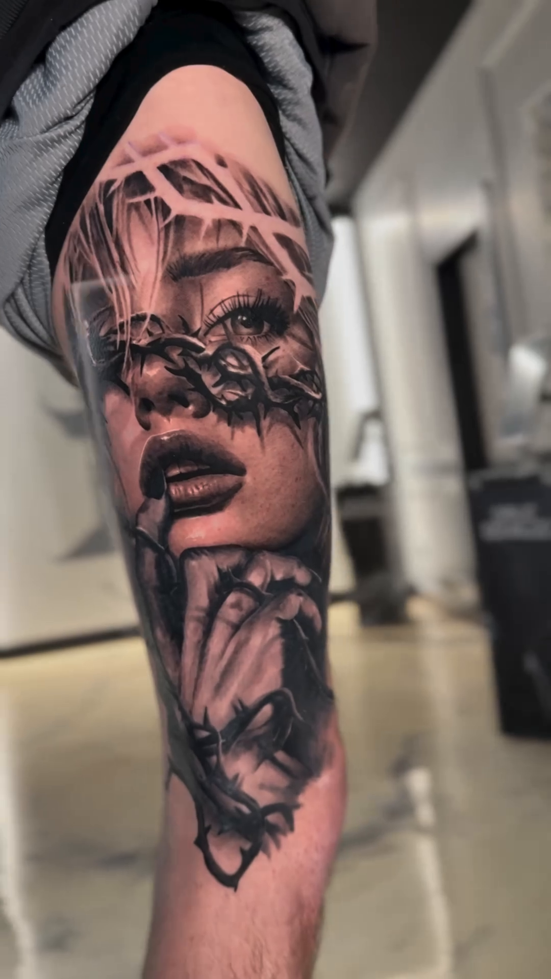 Tattoo by @m.bakerink — realism, black_and_grey