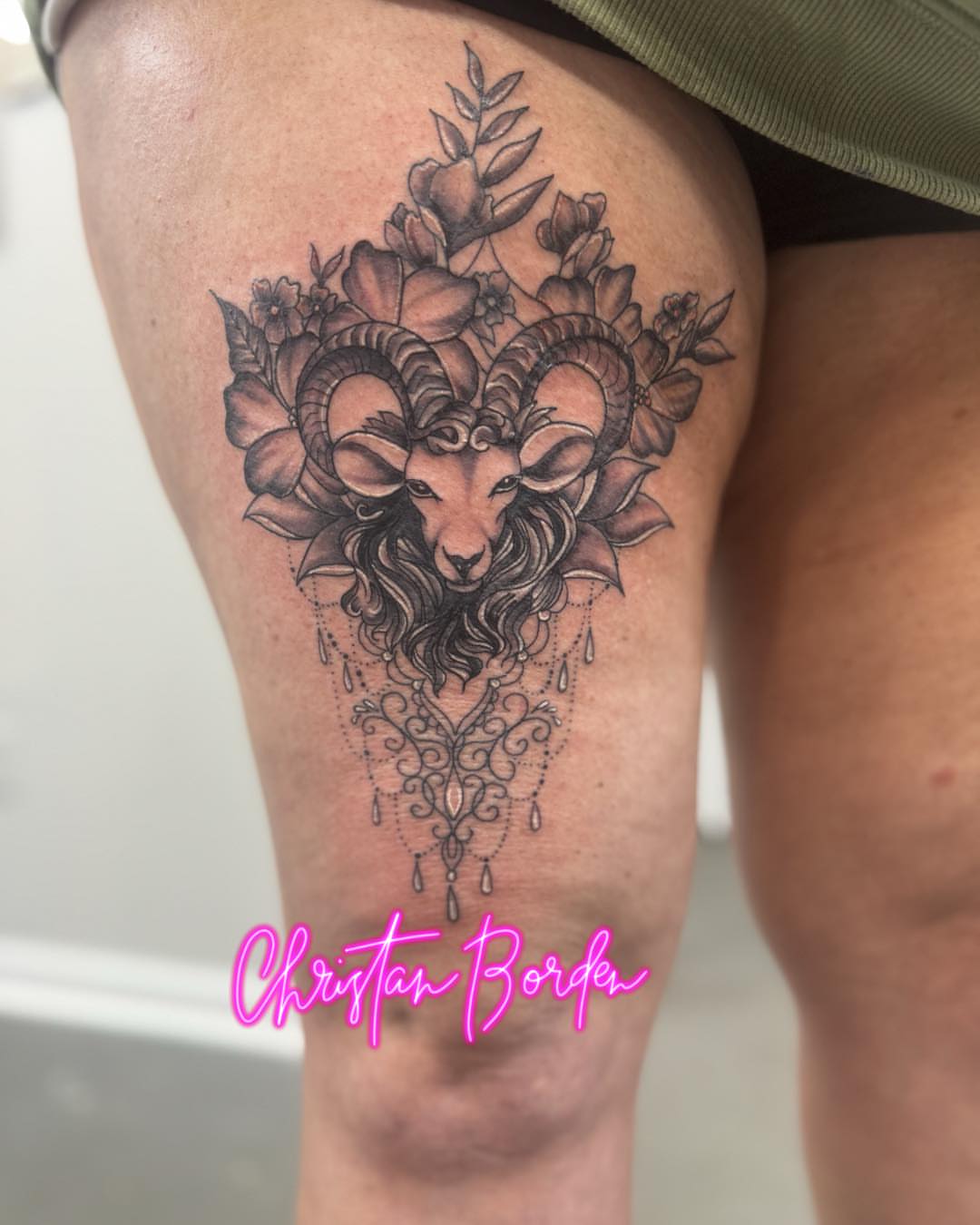 Tattoo by @tattoosbychristan — black_and_grey, ornamental