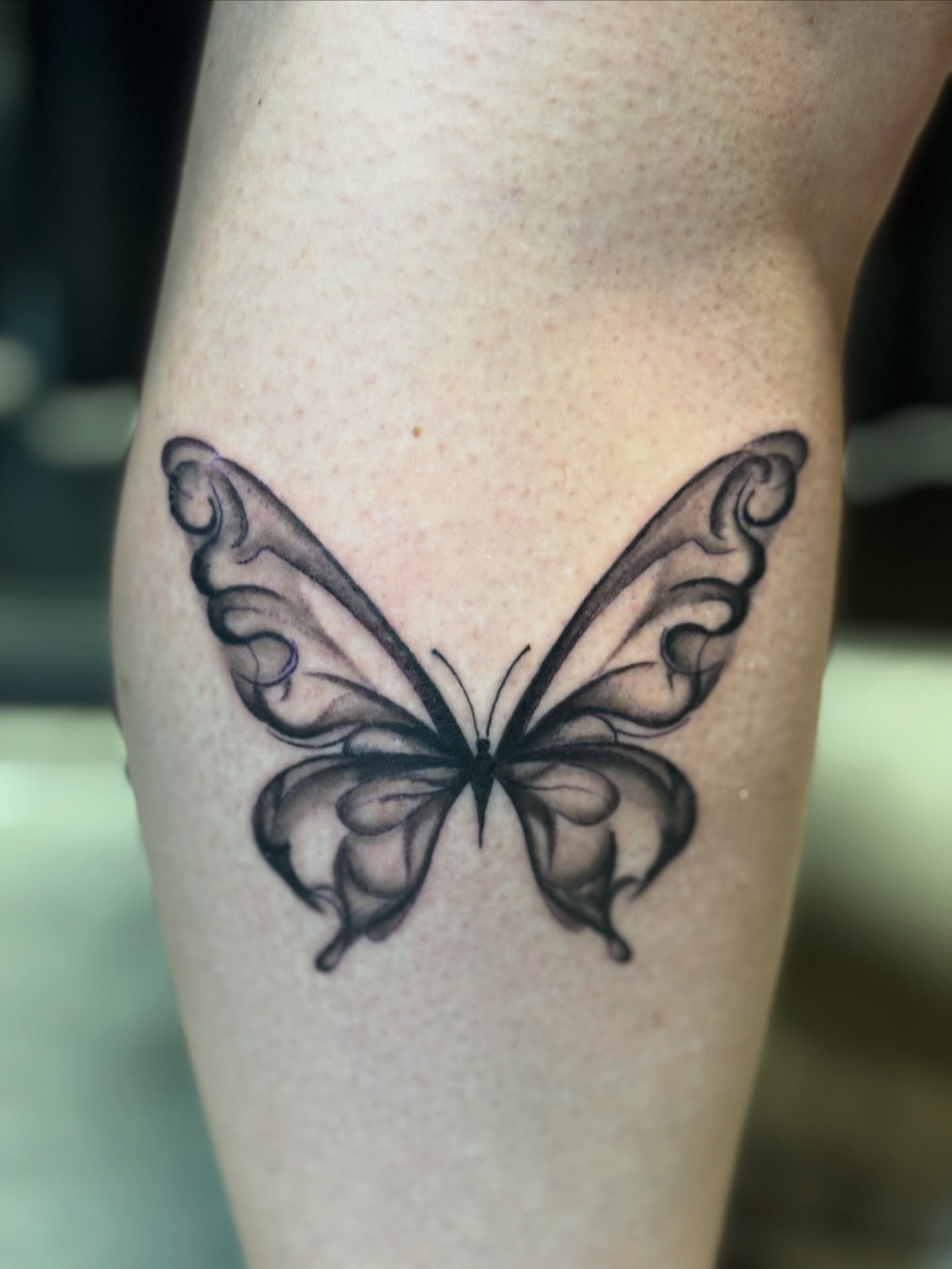Tattoo by @colourblindtattoo — black_and_grey
