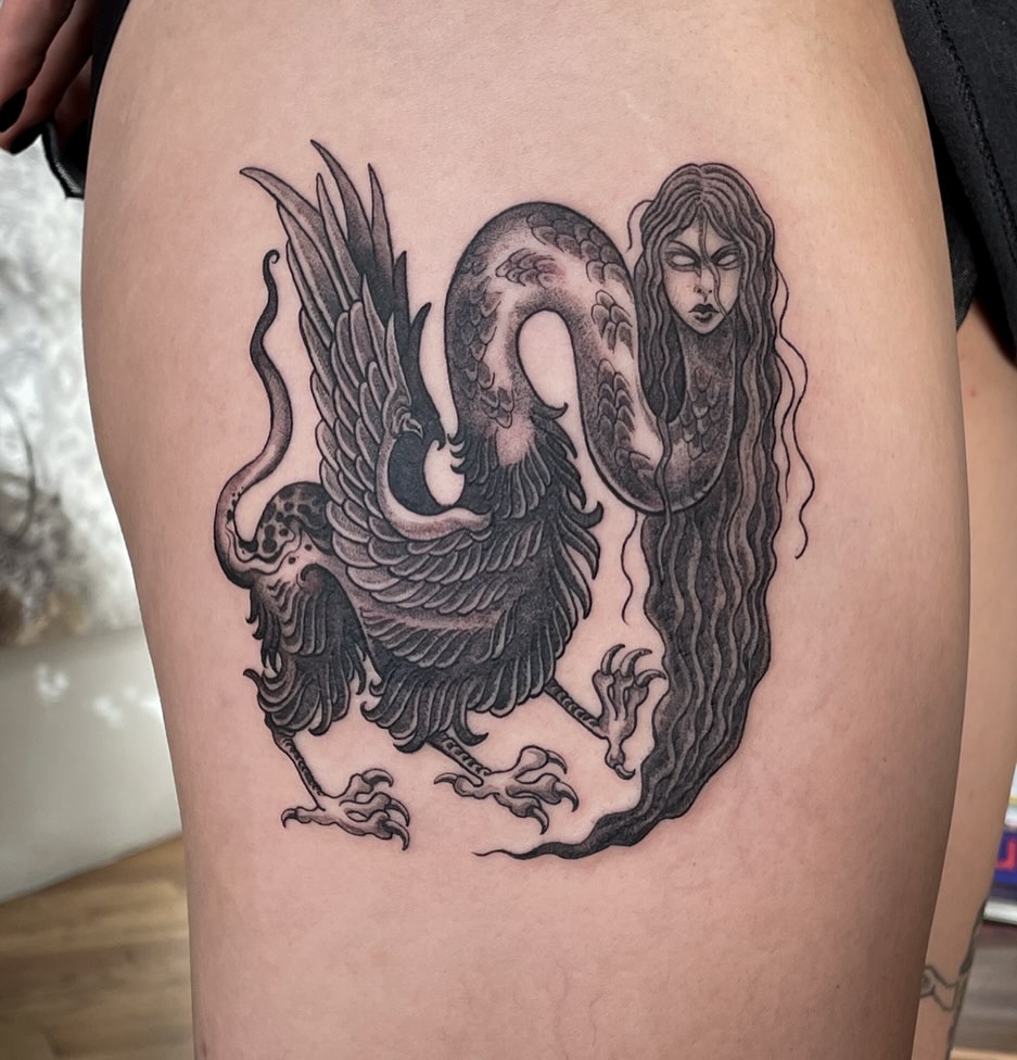Tattoo by @whatreiley β black_and_grey, realism