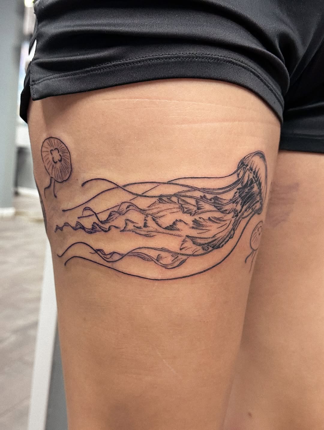 Tattoo by @tattoosbycassidy — fine_line, black_and_grey