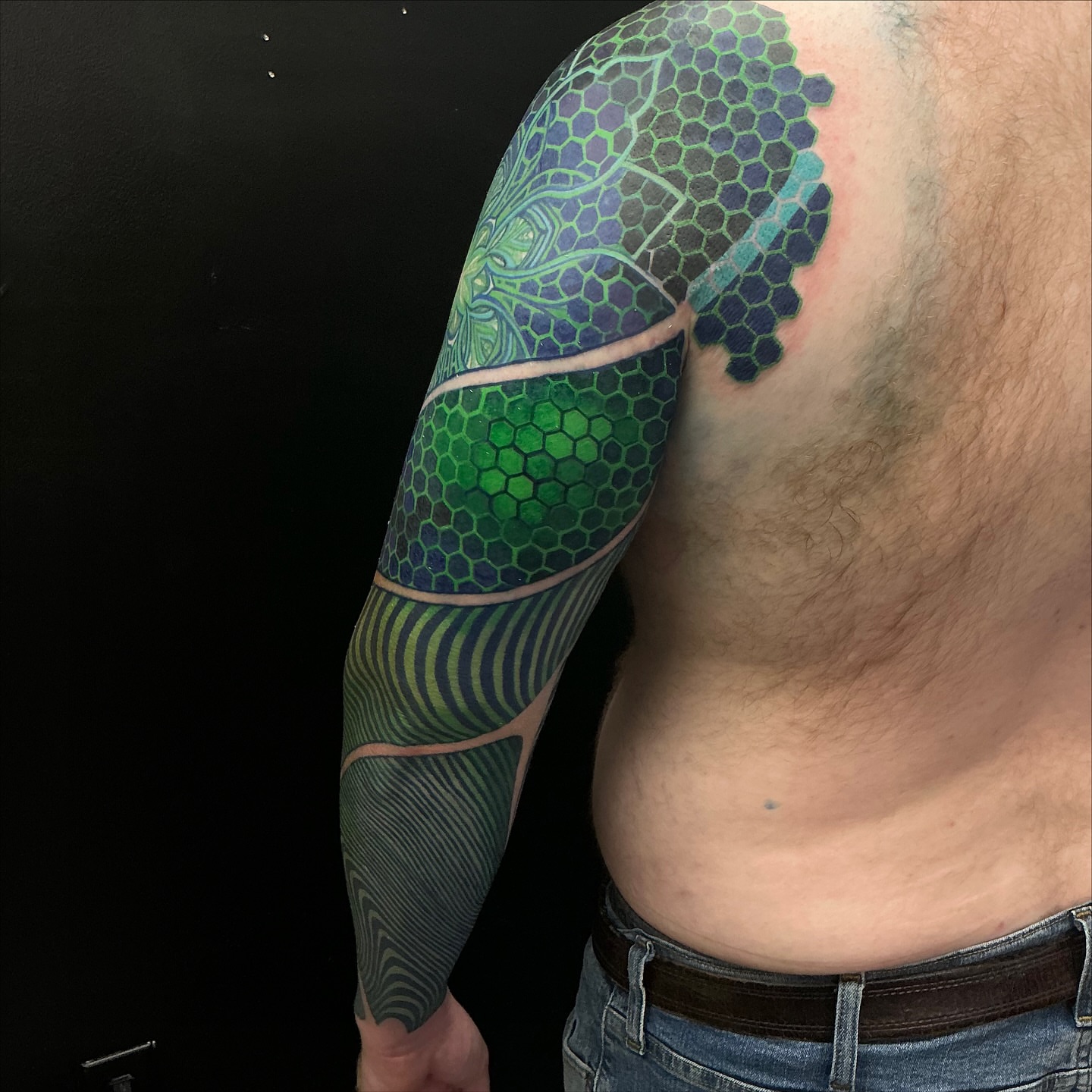 Tattoo by @jordanrookustattoo — geometric