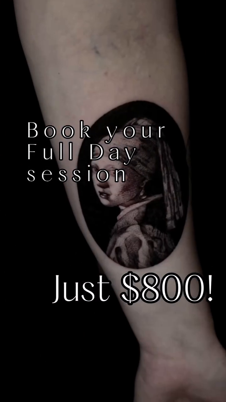 Portrait of a woman realism tattoo by Viktoriia ▪︎ Tattoo ▪︎ Chicago ▪︎ Naperville