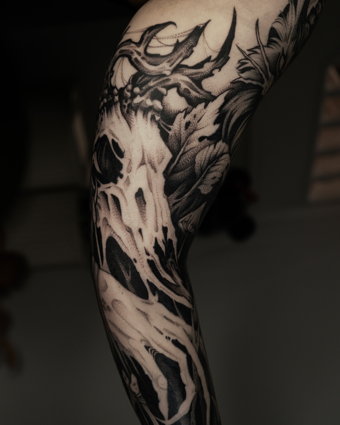 Tattoo by @bru.blackink — dotwork, black_and_grey