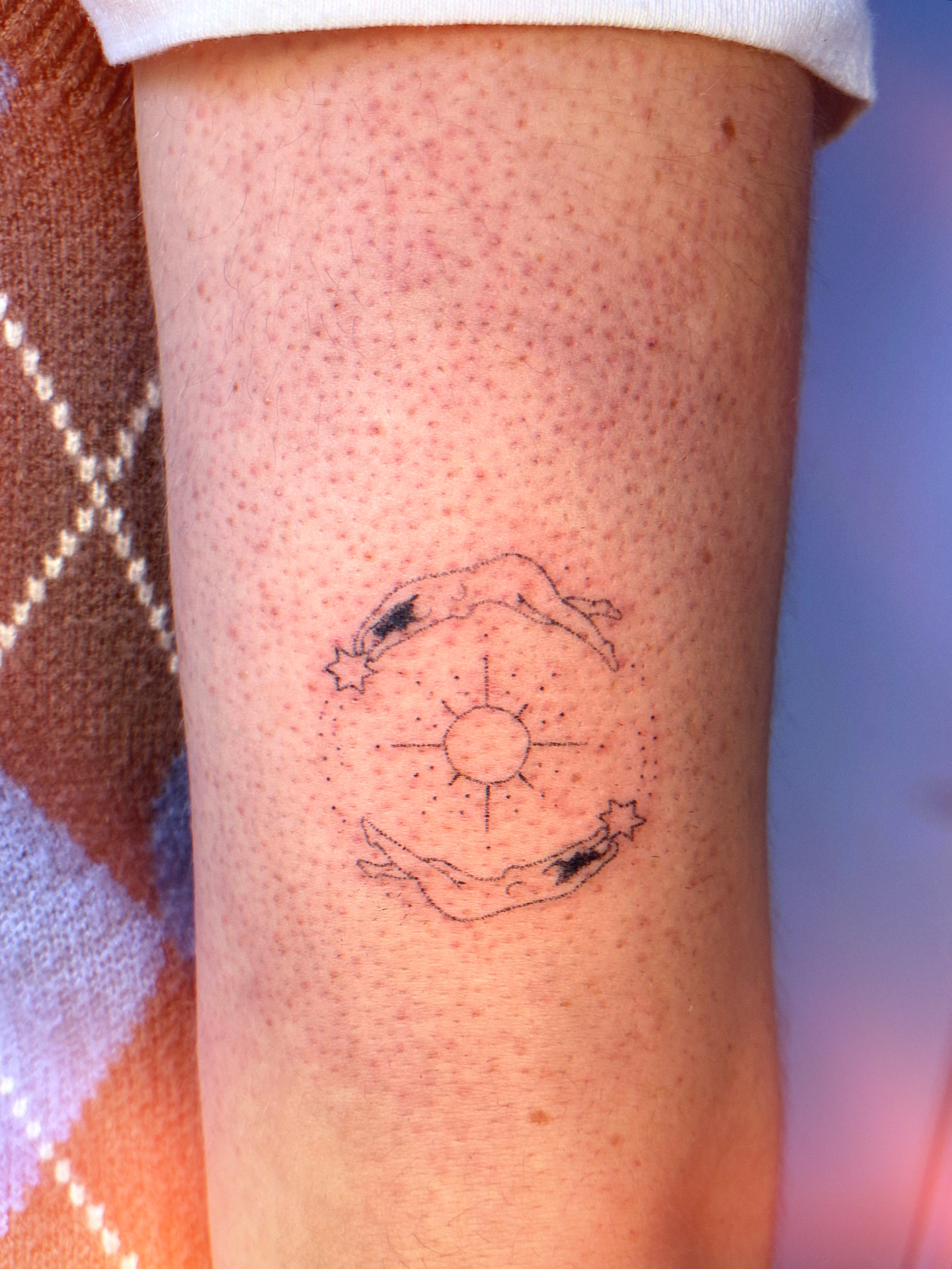 Tattoo by @pokyopokyo — dotwork