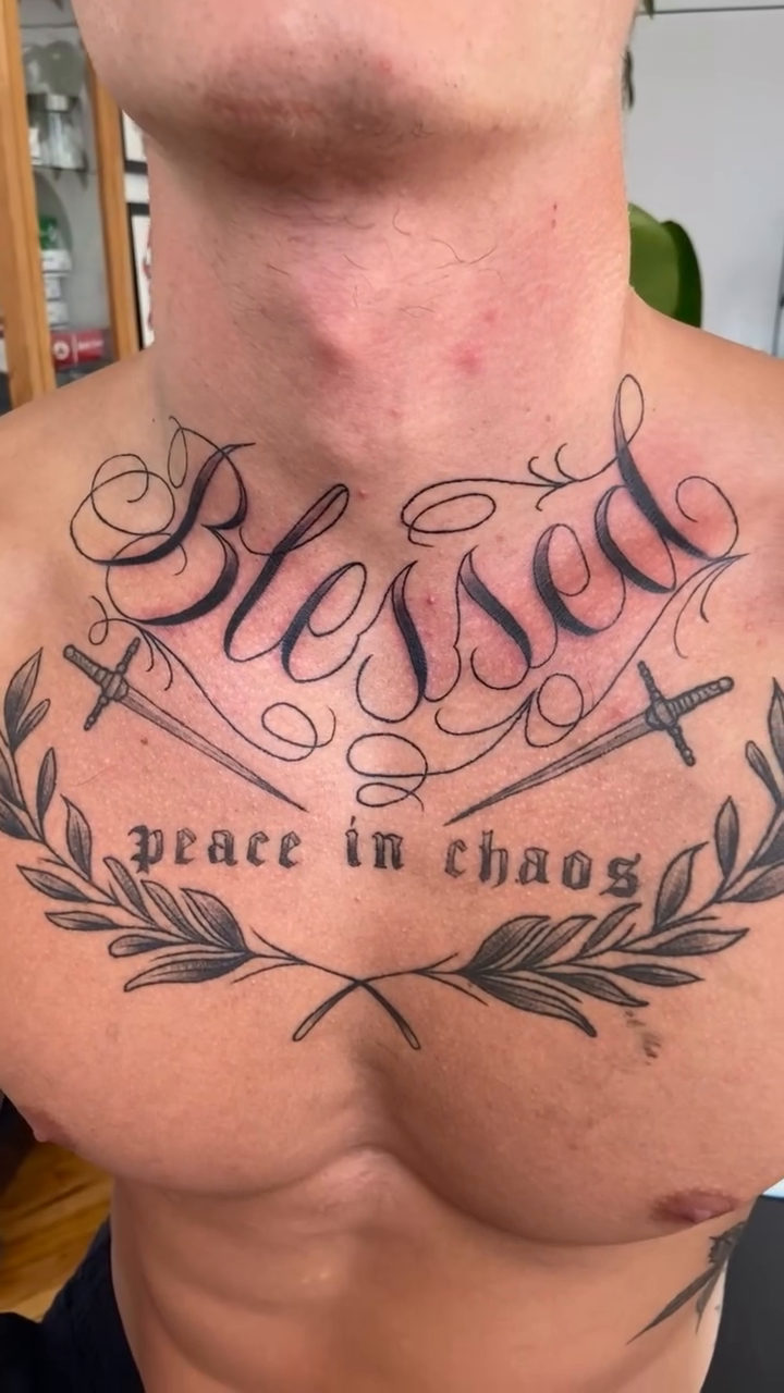 Tattoo by @amandagrimatattoo — lettering_script, fine_line