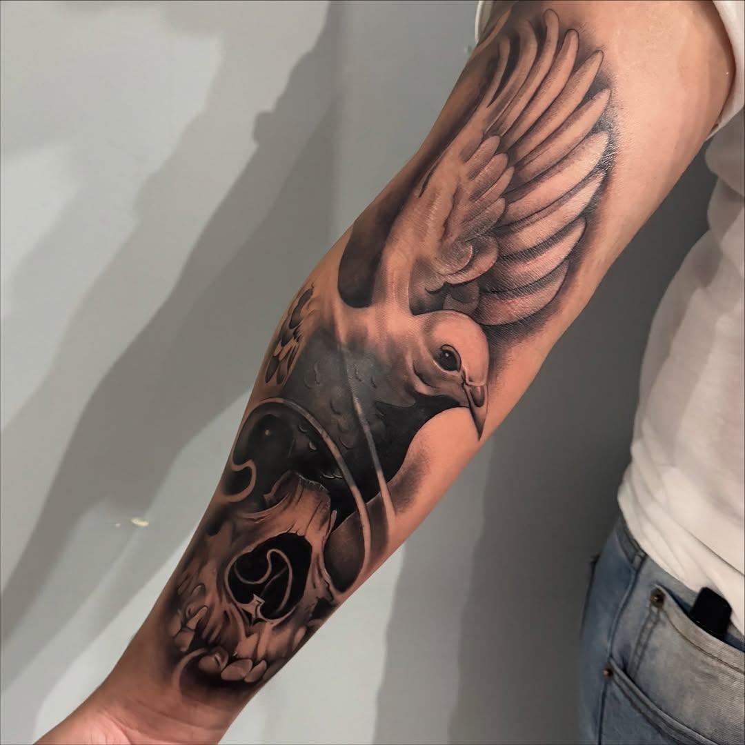Tattoo by @inkedbyanangel_ — realism, black_and_grey