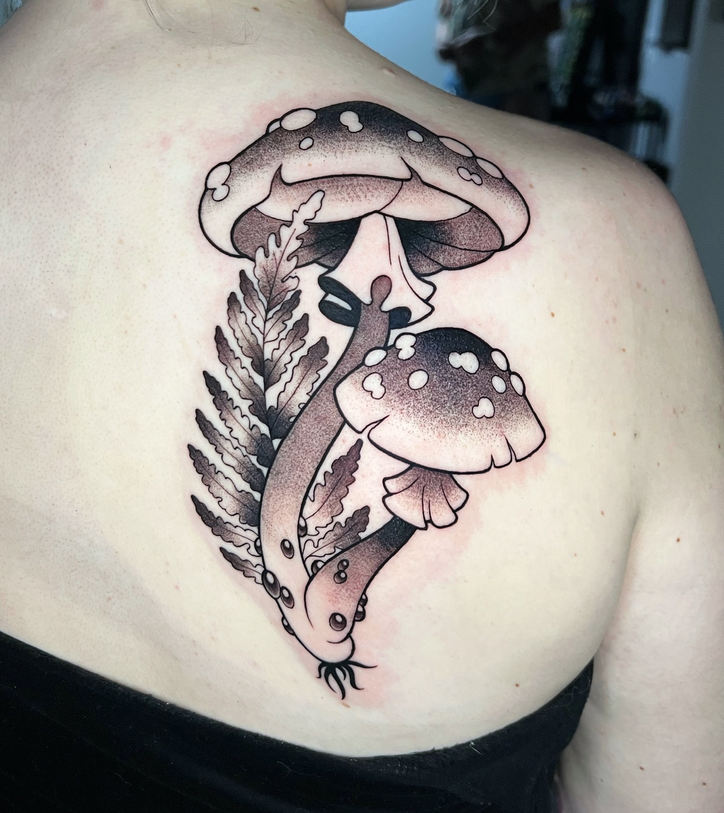 Tattoo by @zoeysageink — black_and_grey