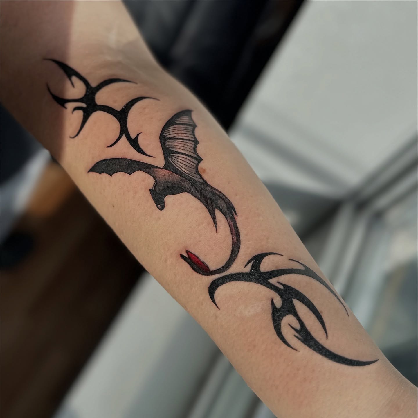Tattoo by @alchemillia.tattoos — tribal