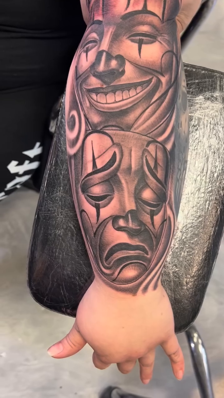 Tattoo by @edgar_bigserio_tattoo — chicano, black_and_grey
