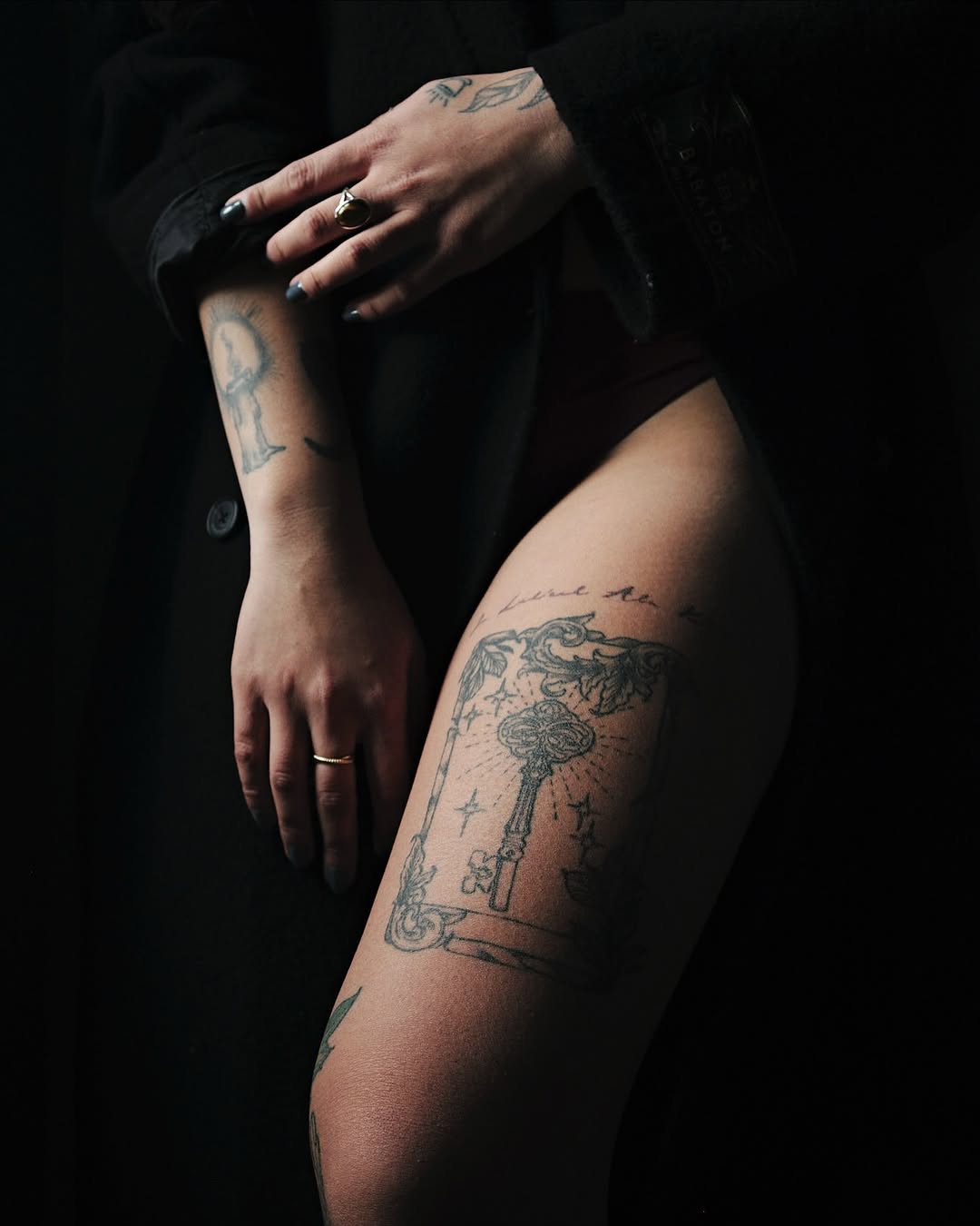 Tattoo by @kelsey.carmela — fine_line, black_and_grey