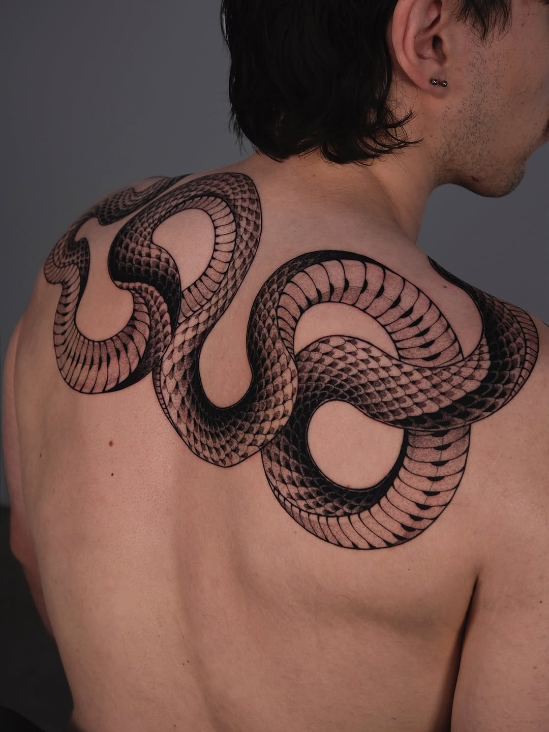 Tattoo by @bayun.tattoos — black_and_grey, dotwork