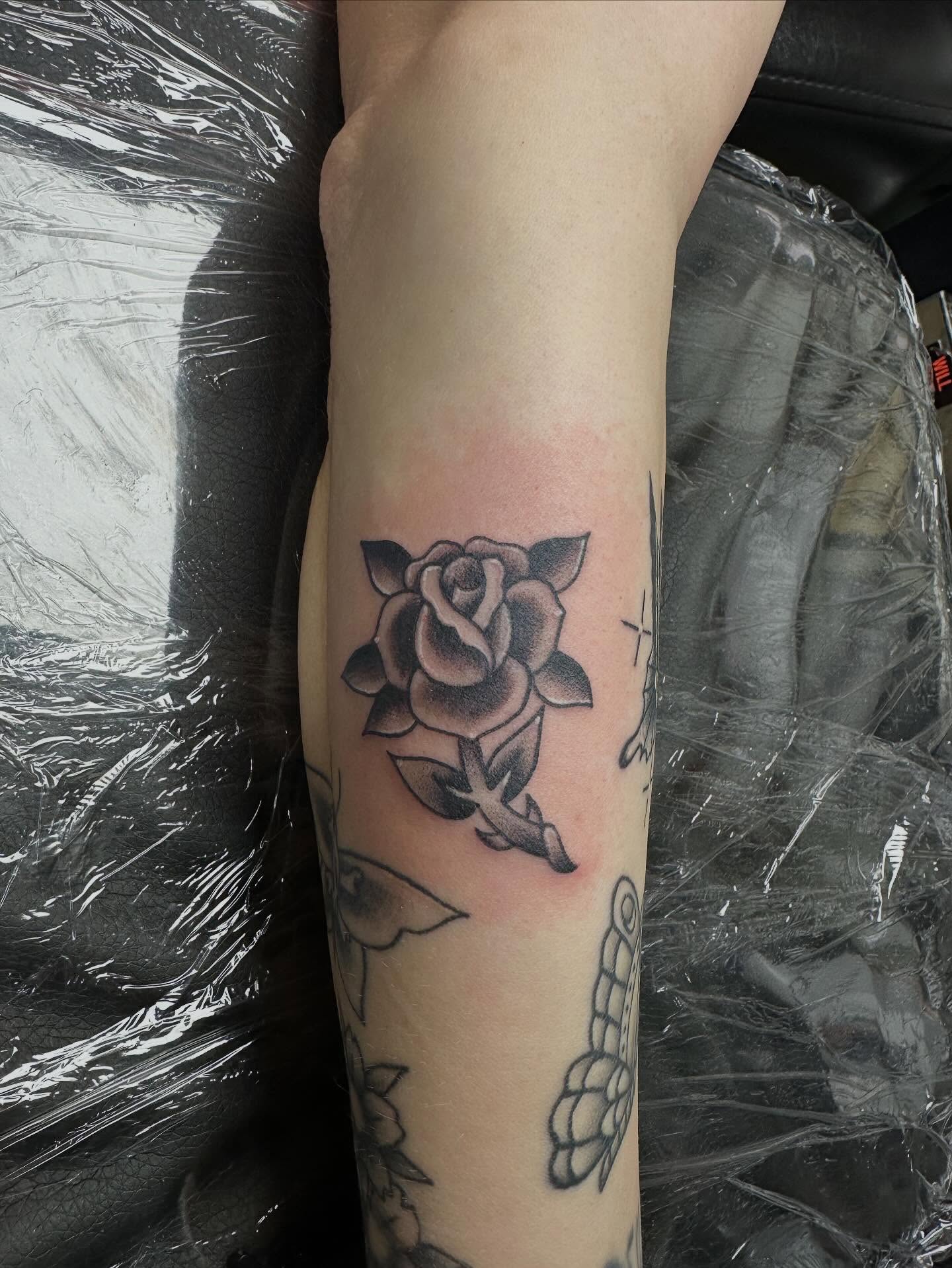 Tattoo by @gypsymaverick_ — black_and_grey