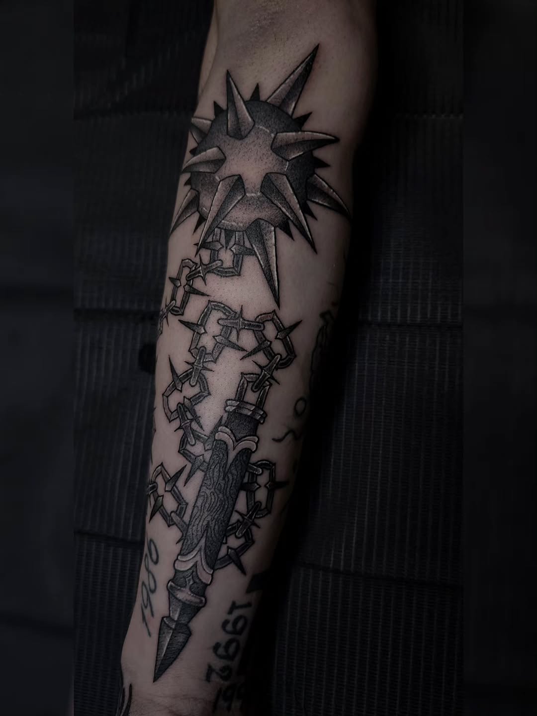 Tattoo by @corpsecreamtattoo — black_and_grey, dark_realism