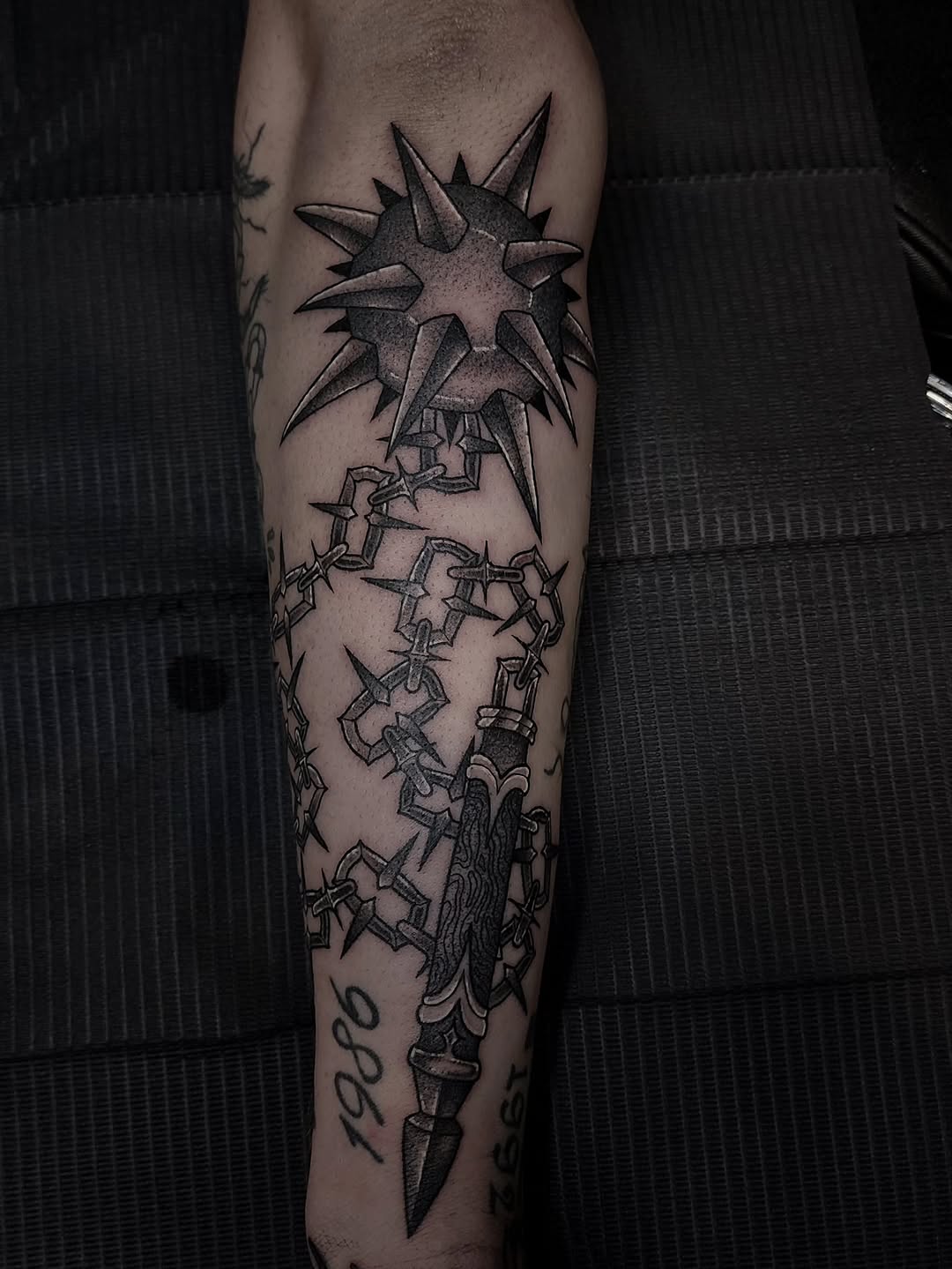 Tattoo by @corpsecreamtattoo — black_and_grey, dark_realism