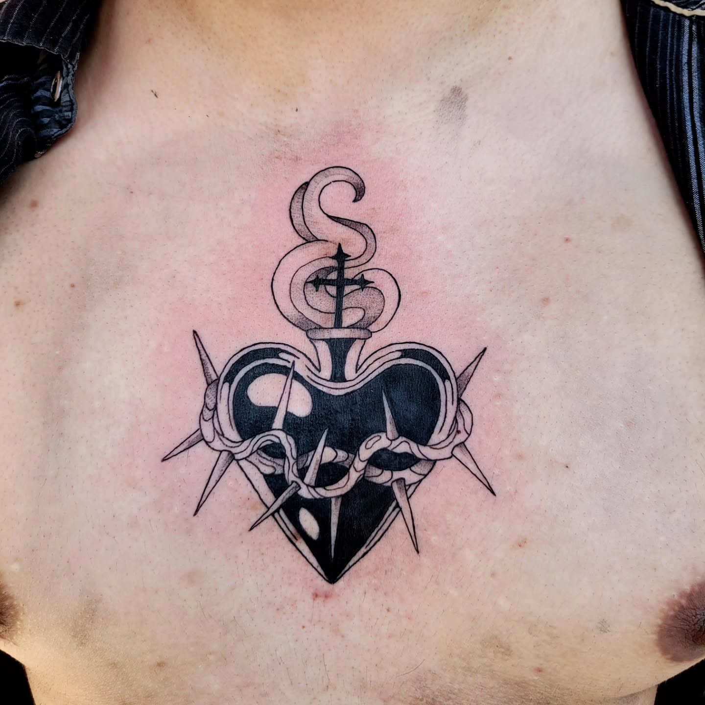 Tattoo by @aqua.suntattoos — black_and_grey