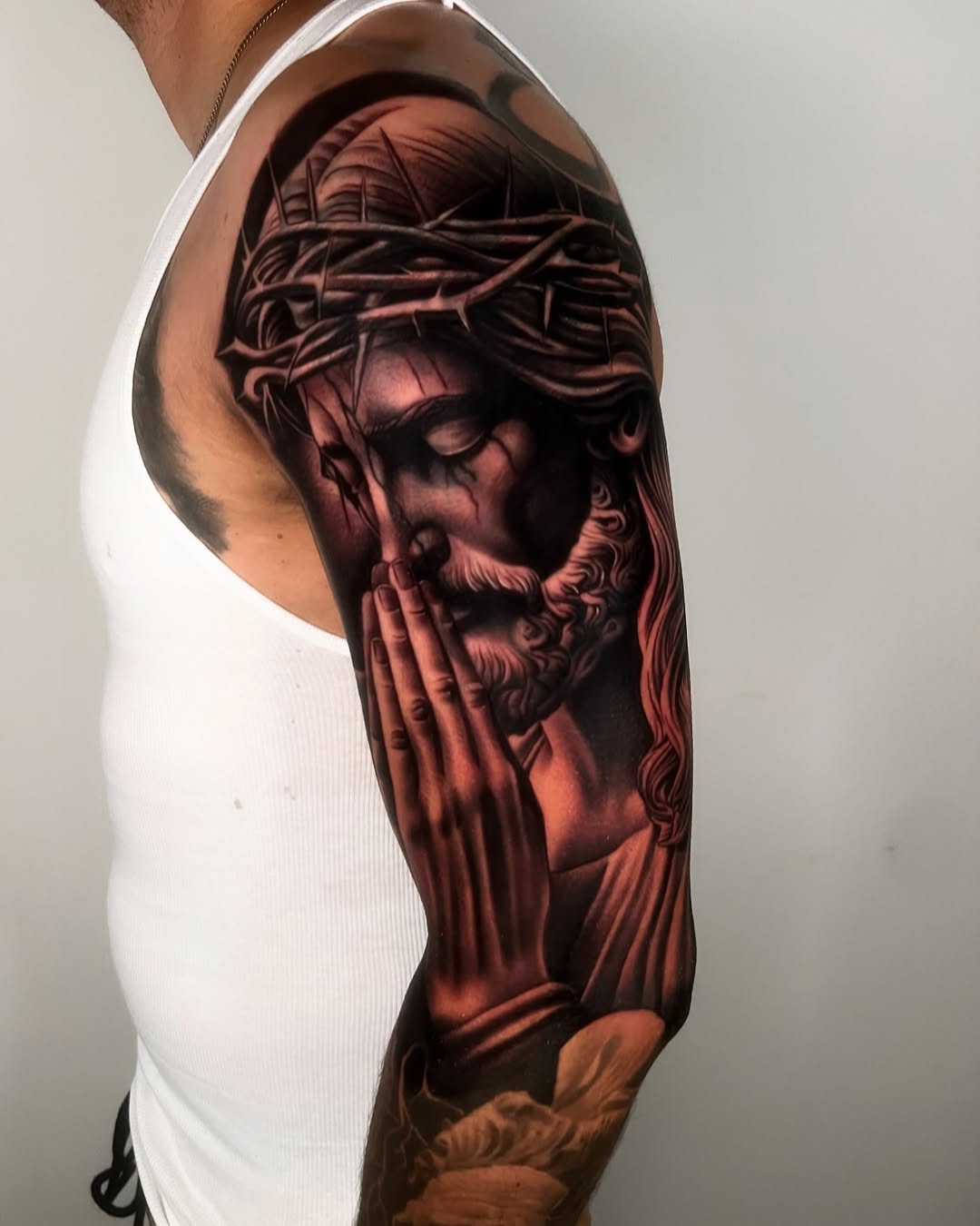 Tattoo by @bigrichtattoos β realism, black_and_grey