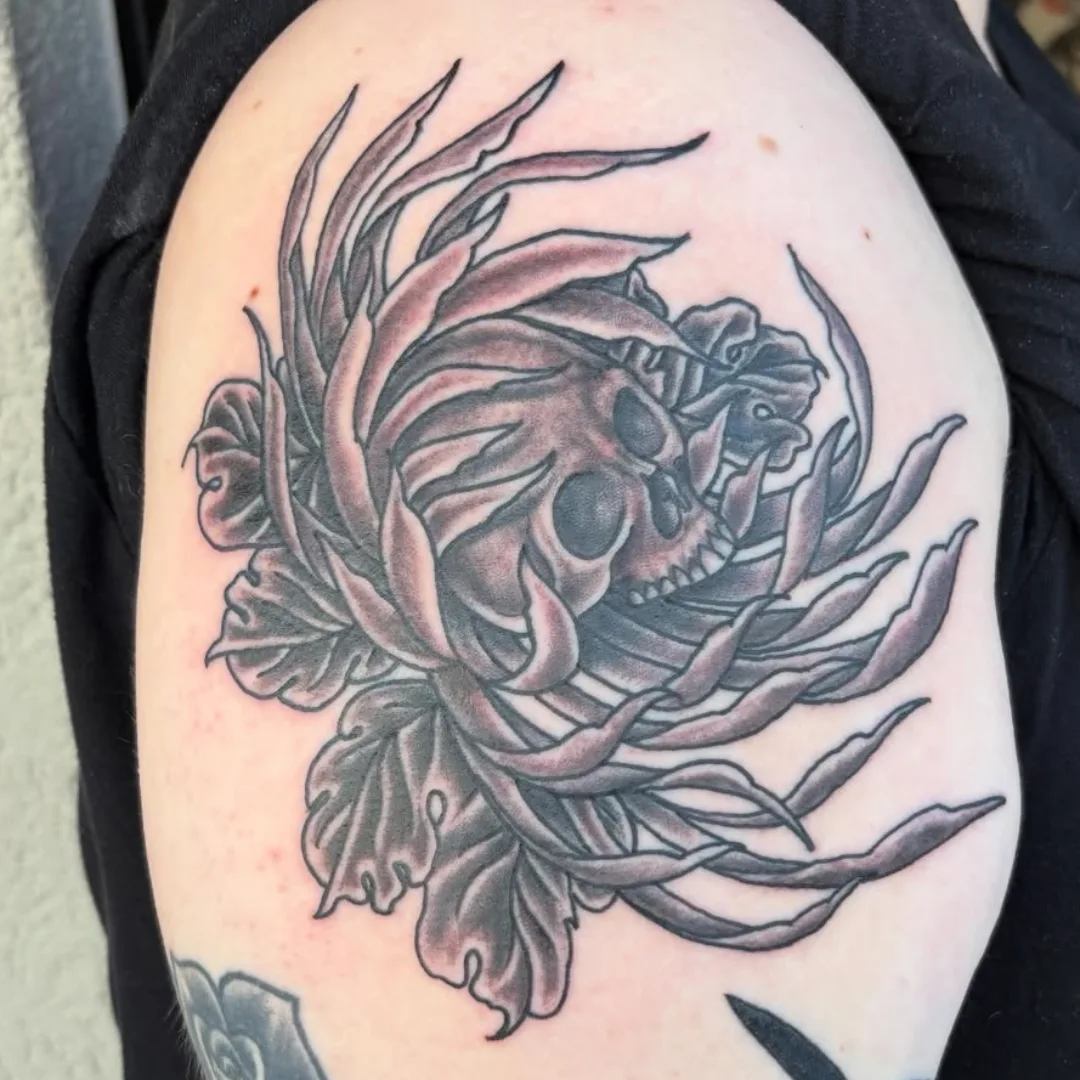 Tattoo by @stefanhagartattooer — black_and_grey, realism