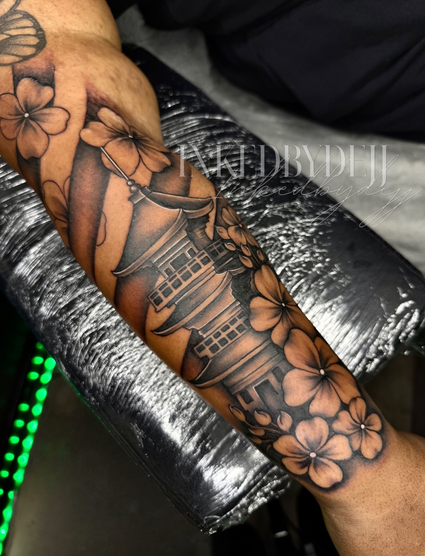 Tattoo by @inkedbydejj — black_and_grey, realism