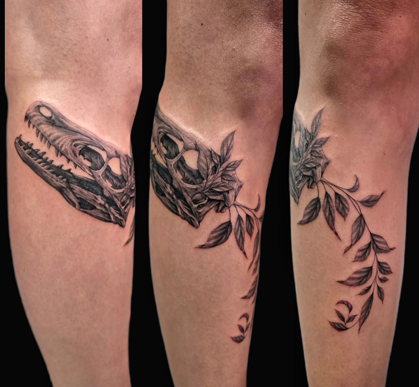 Tattoo by @paige.nicole.tattoos — black_and_grey