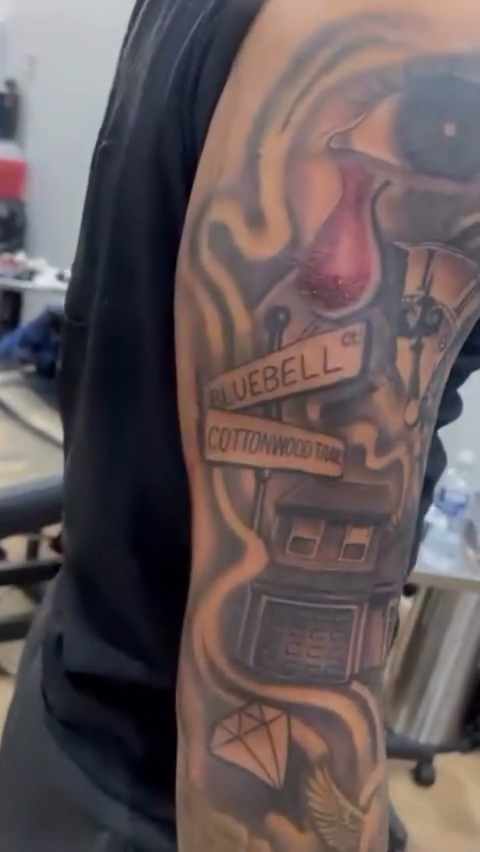 Tattoo by @teeski_ink — black_and_grey, realism