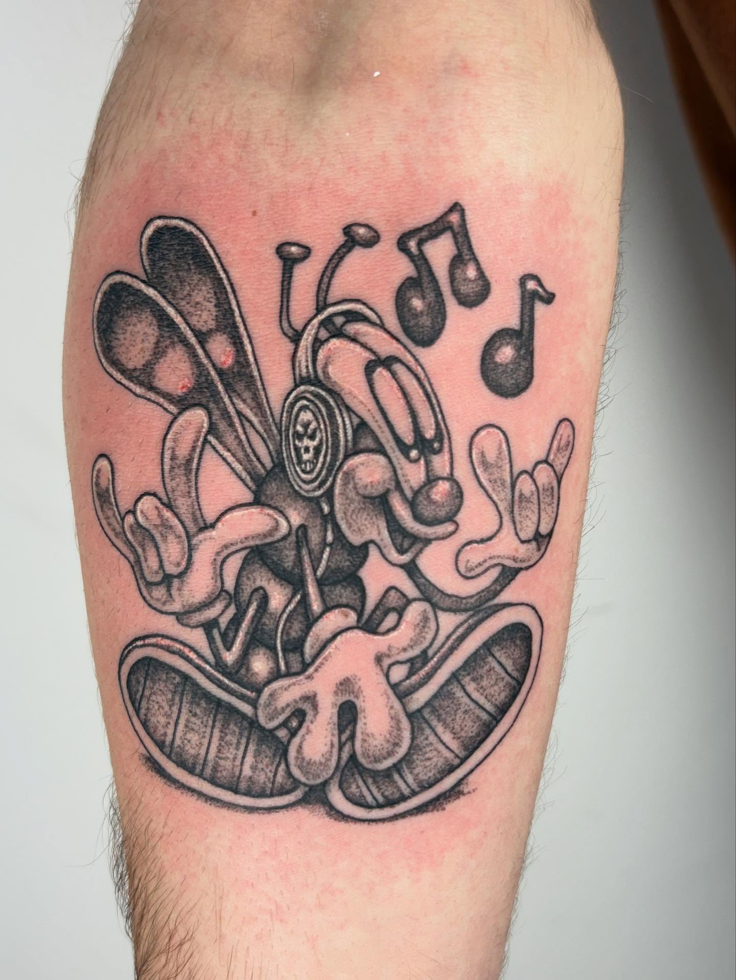 Tattoo by @fried_world — black_and_grey