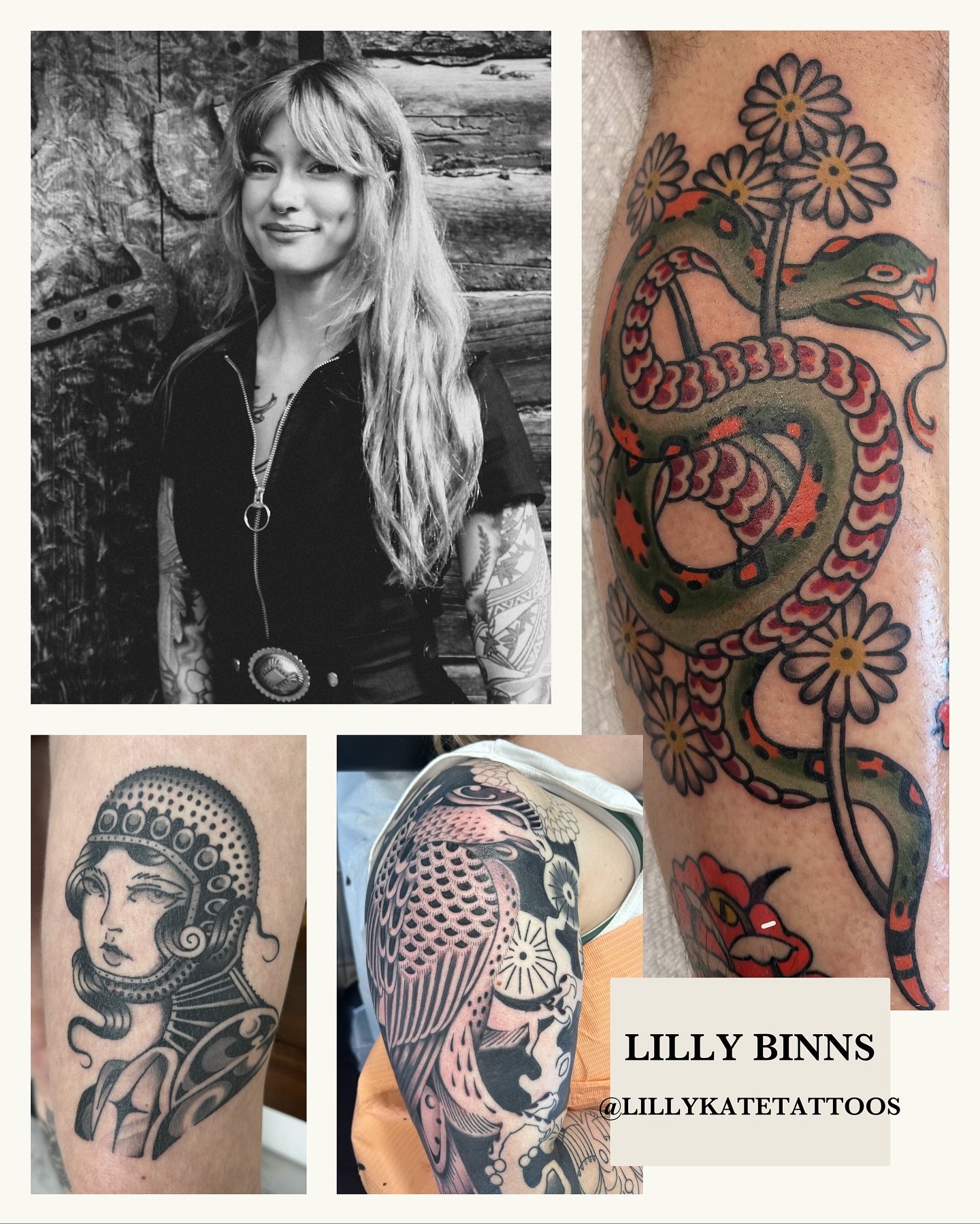 Snake and flowers American traditional tattoo on the forearm by 𝖆𝖑𝖞𝖘𝖘𝖆 ☽