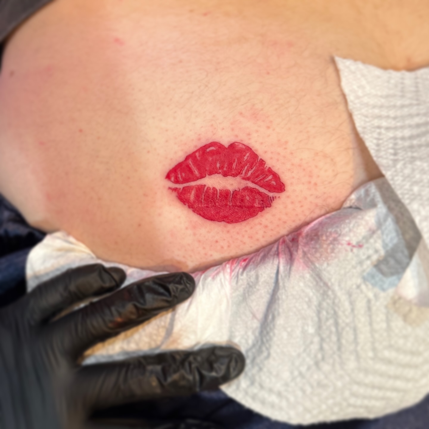 Tattoo by @missmangokush — dotwork