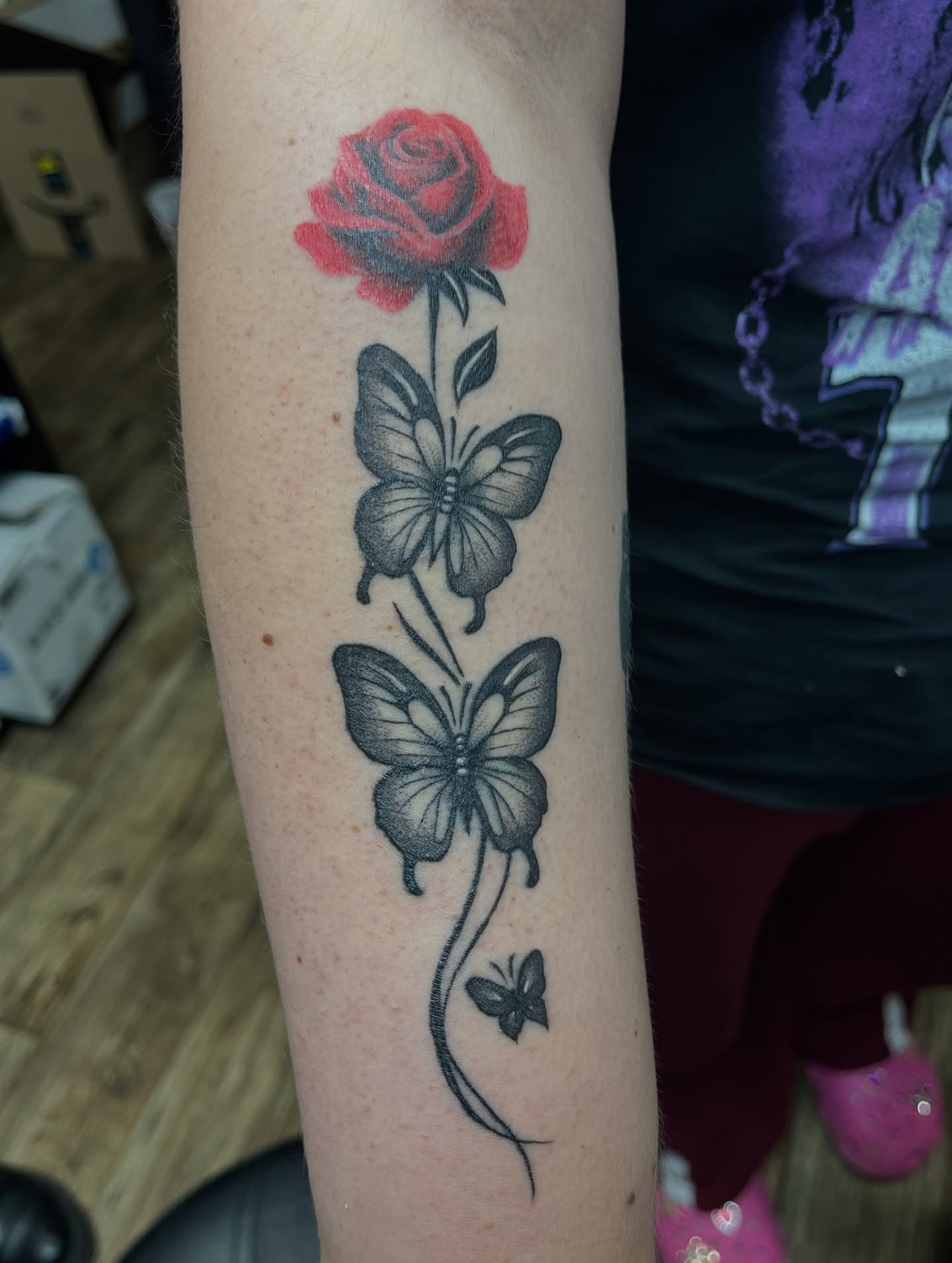 Tattoo by @anya.artistry.tattoos — black_and_grey