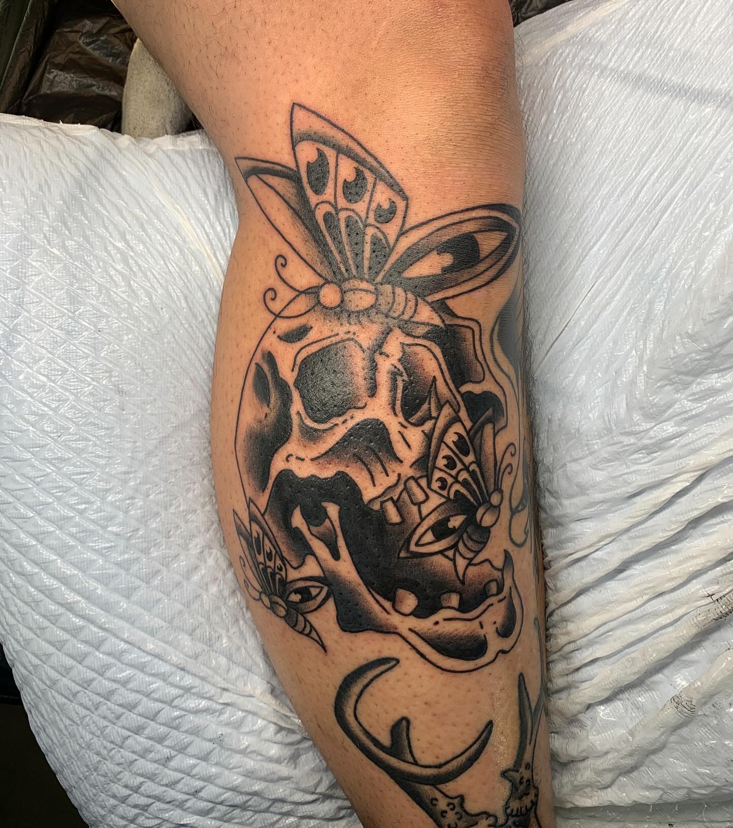 Tattoo by @drowsytattoos — black_and_grey, realism