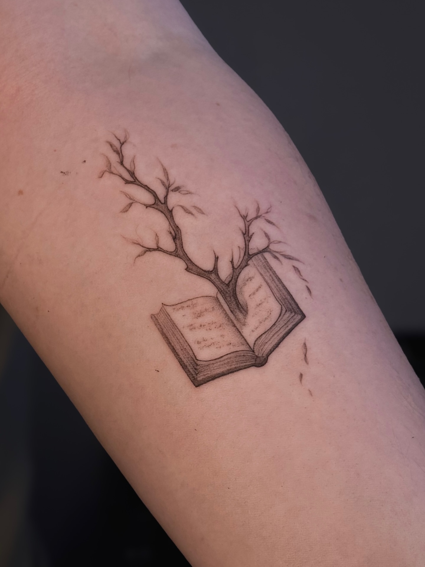 Tattoo by @yourdarkstory — black_and_grey