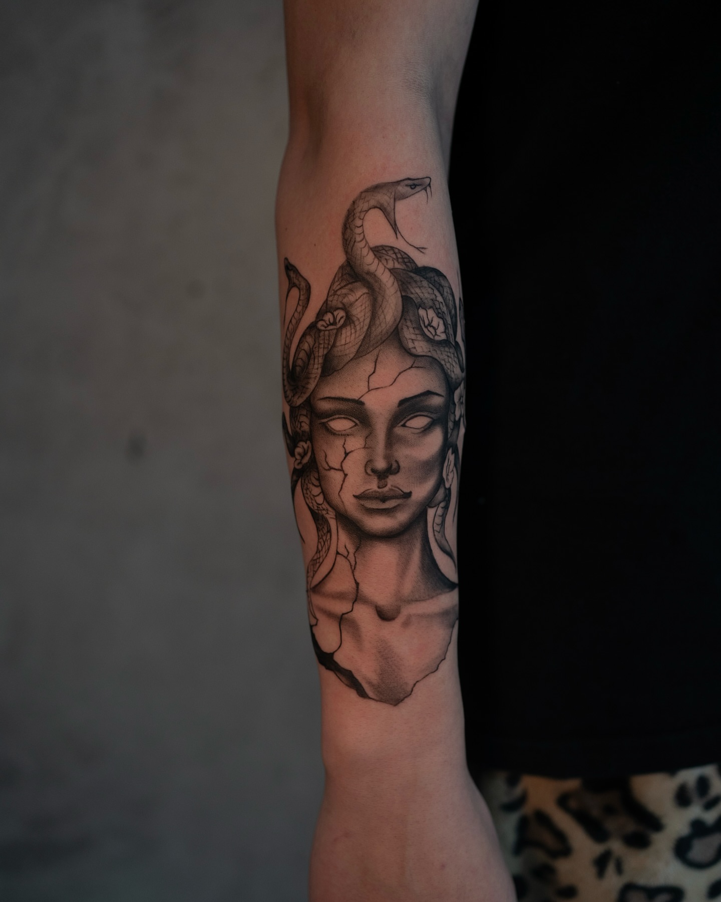 Tattoo by @inkbydame — black_and_grey, realism