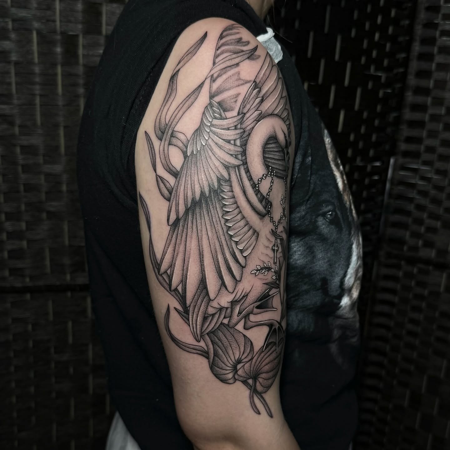 Tattoo by @daniallentattoo — black_and_grey, realism