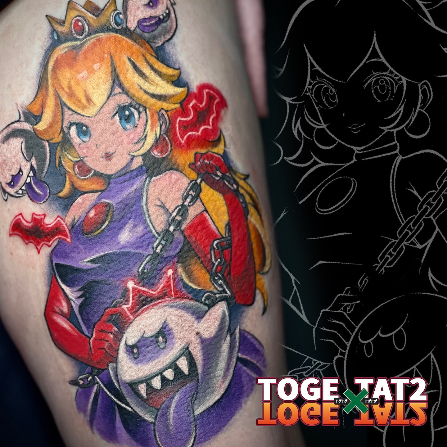 Tattoo by @horitoge_spiky — anime, realism