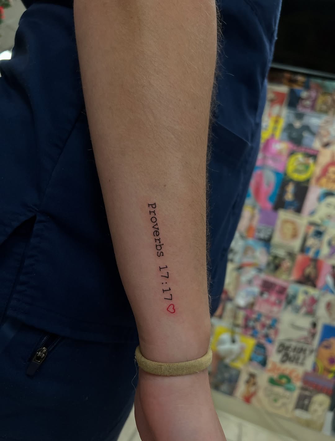 Tattoo by @tatman_cris โ lettering_script, fine_line