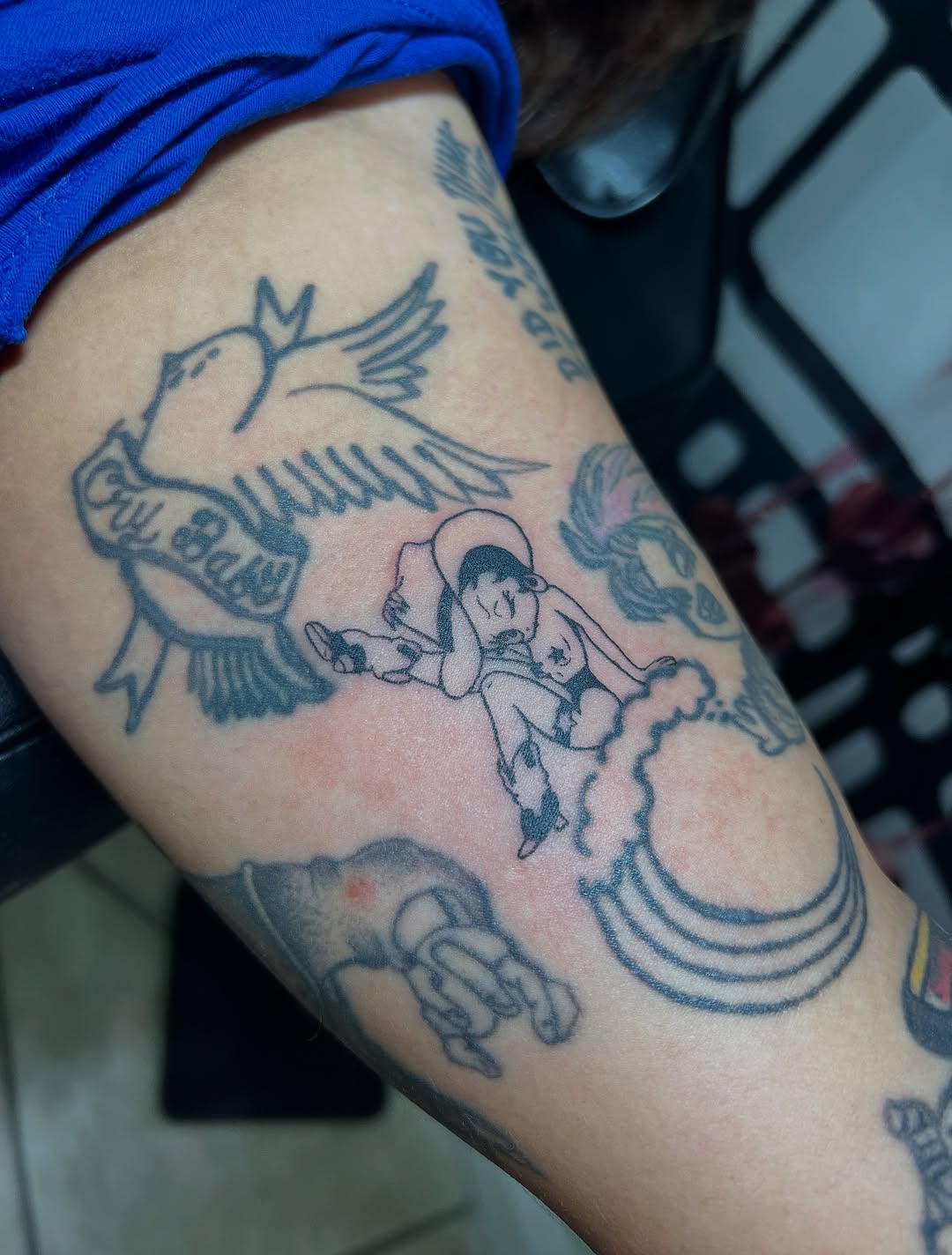 Tattoo by @tatman_cris โ fine_line, black_and_grey