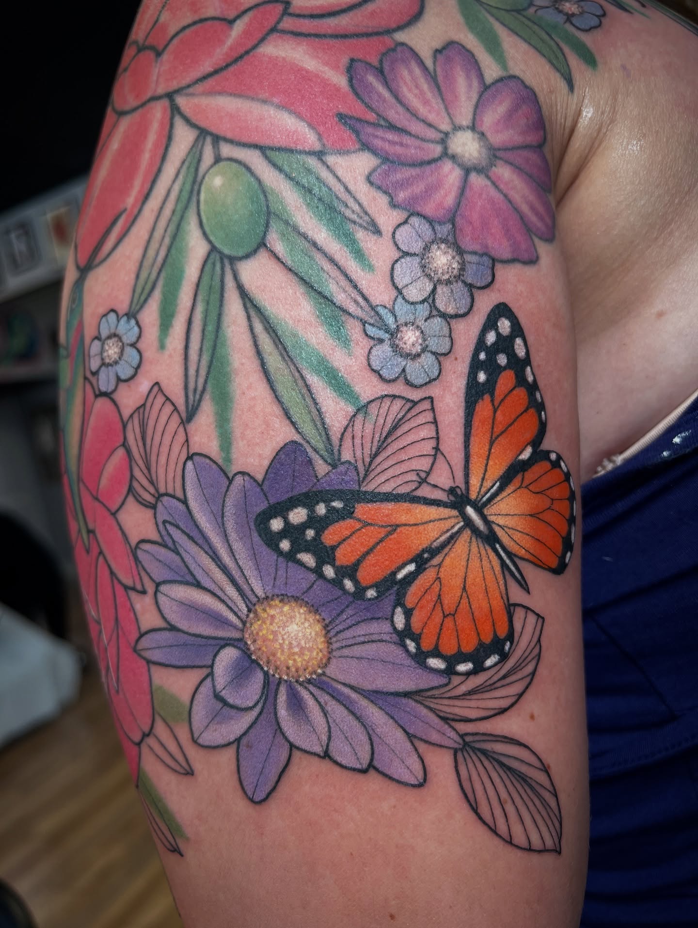 Tattoo by @hotmessnation — dotwork, realism