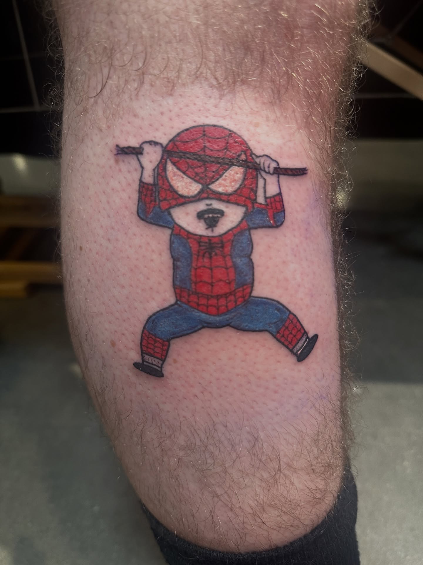 Spiderman dotwork tattoo on the forearm by ๐ฌ๐๐๐ฏ๐ ๐ฆ ๐๐ฉ๐ฆ๐ท๐๐๐ข๐ฑ๐ฅ ๐ซง๐ผ, Joplin, Missouri